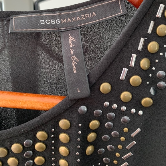 BCBG MAXAZRIA DANNA SLEEVELESS EMBELLISHED TOP - Picture 6 of 6